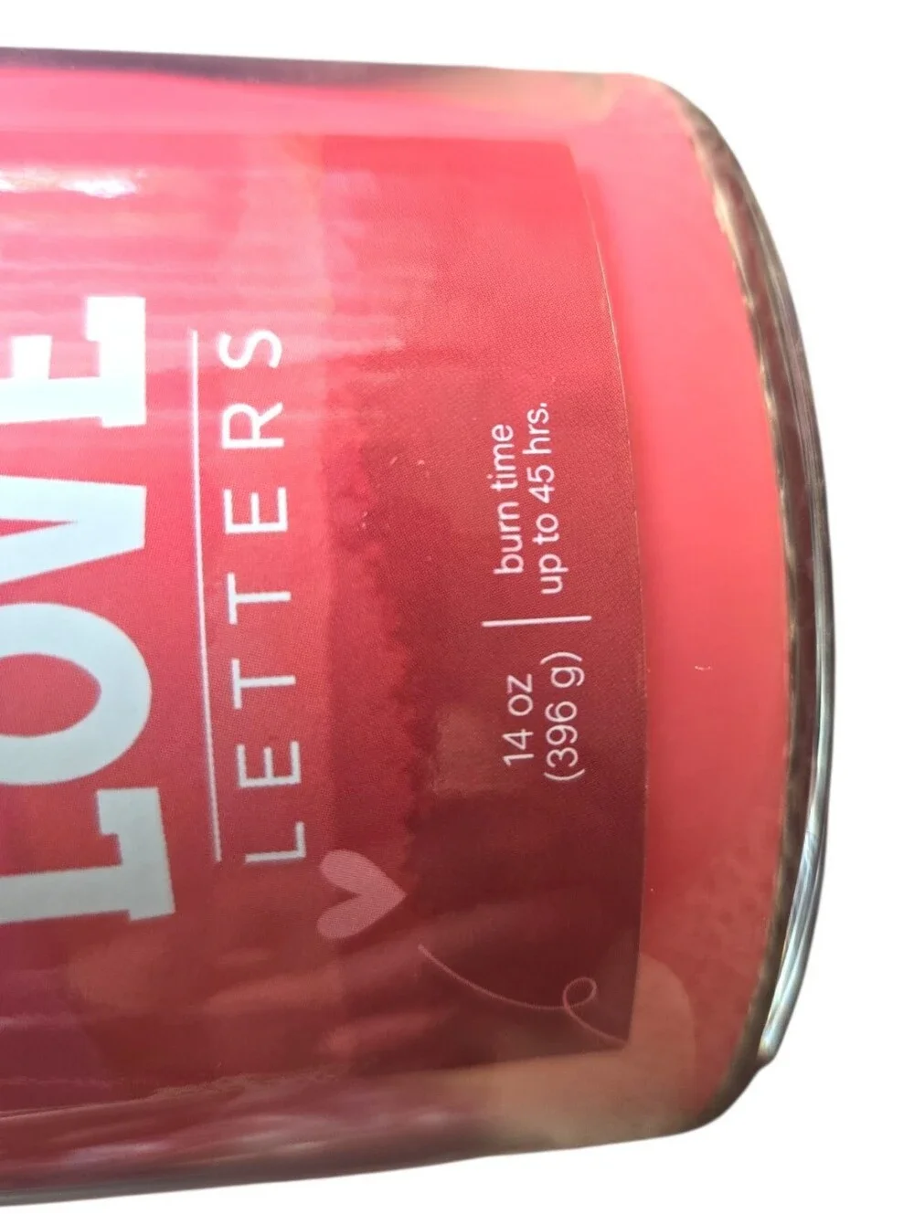 LOVE PinkRed Three-Wick Scented Candle Love Letters - Candle-Lite